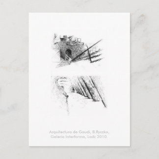 Arquitectura de Gaudi, B.Ryczko, G. I., Lodz 2010. Postkarte