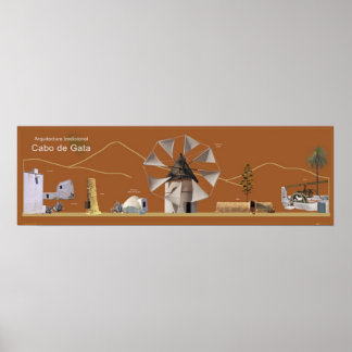 Arquitectura Tradicional en Cabo de Gata (Almería) Poster