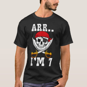 Arr.. ICH BIN 7 Piraten Thema 7. Geburtstagsfeier  T-Shirt