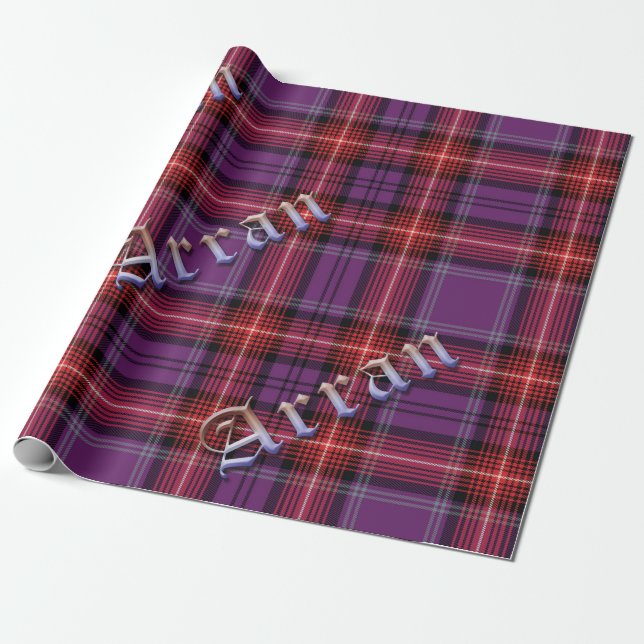 Arran BezirkTartan Geschenkpapier (Ungerollt)
