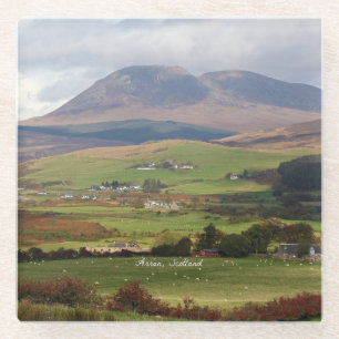 Arran, landschaftliche Landschaft Schottlands Glasuntersetzer