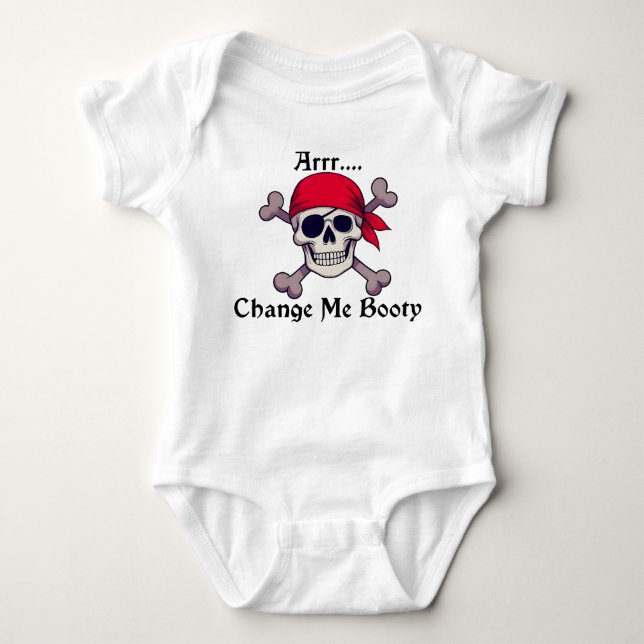 Arränder mich Booty Baby Bodysuit Einteiler (Vorderseite)