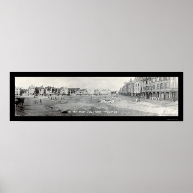 Arras France Square Foto 1919 Poster (Vorne)