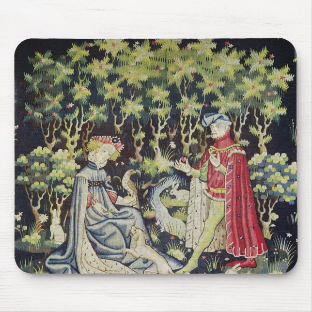 Arras-Tapisserie, Angebot des Herzens Mousepad (Vorne)