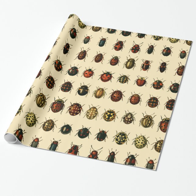 Array von Marienkäfern Geschenkpapier (Ungerollt)