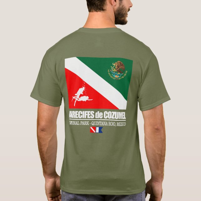 Arrecifes de Cozumel (sq) T-Shirt (Rückseite)