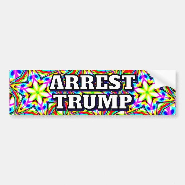 ARREST TRUMP (you may change the words) Autoaufkleber (Vorne)