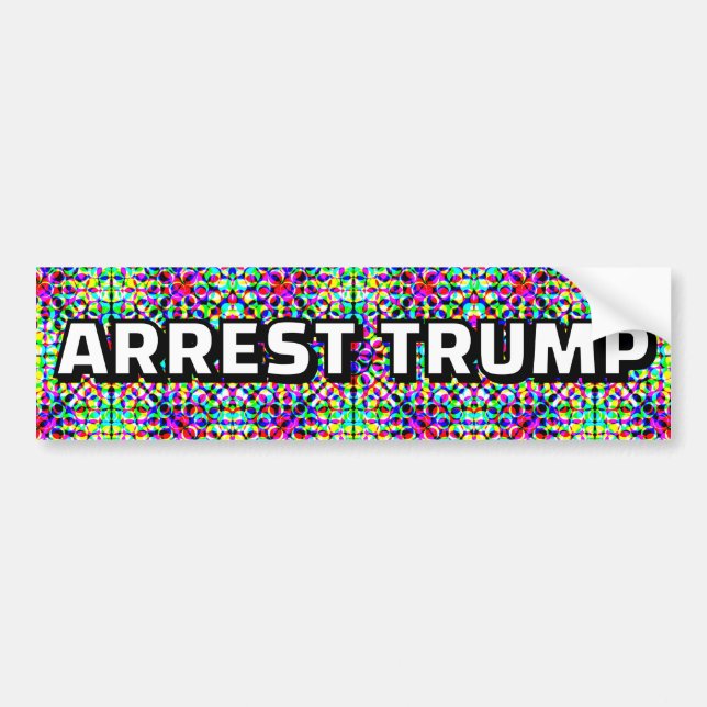 ARREST TRUMP (you may change the words) Autoaufkleber (Vorne)