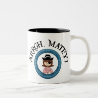 Arrgh kameradschaftliche Piraten-Mädchen-Tasse