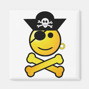 ARRGH - Lächelnder Emoticon Pirate Magnet