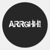 ARRGHH! Piratenschrei / Schrei. Schwarz