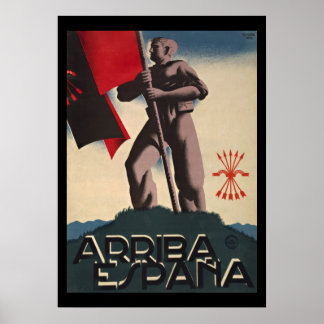 Arriba Espana Ziviler Krieg Propaganda Poster