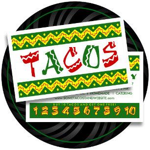 arriba Tacos (LoyalitätsLochkarte) Treuekarte