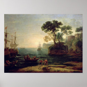 Arrival of Aeneas in Italy, the Dawn of the Poster
