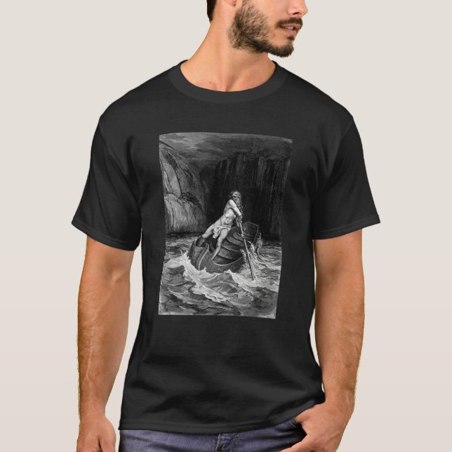 Arrival of Charon by Gustave Dore T-Shirt (Vorderseite)