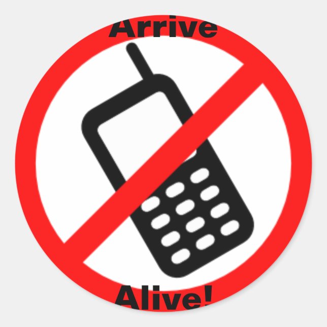 Arrive Alive! Großer Rundaufkleber Runder Aufkleber (Vorderseite)