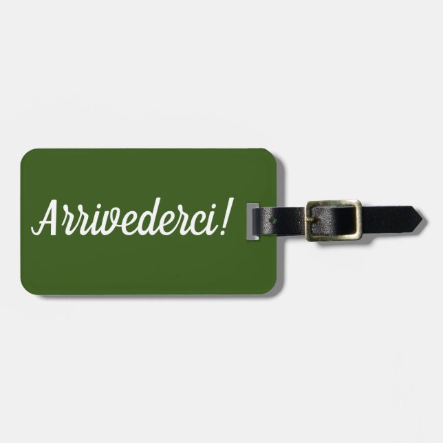 Arrivederci Gepäckträger-Tag Gepäckanhänger (Vorderseite horizontal)