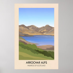 Arrochar Alps Munros von Schottland Poster