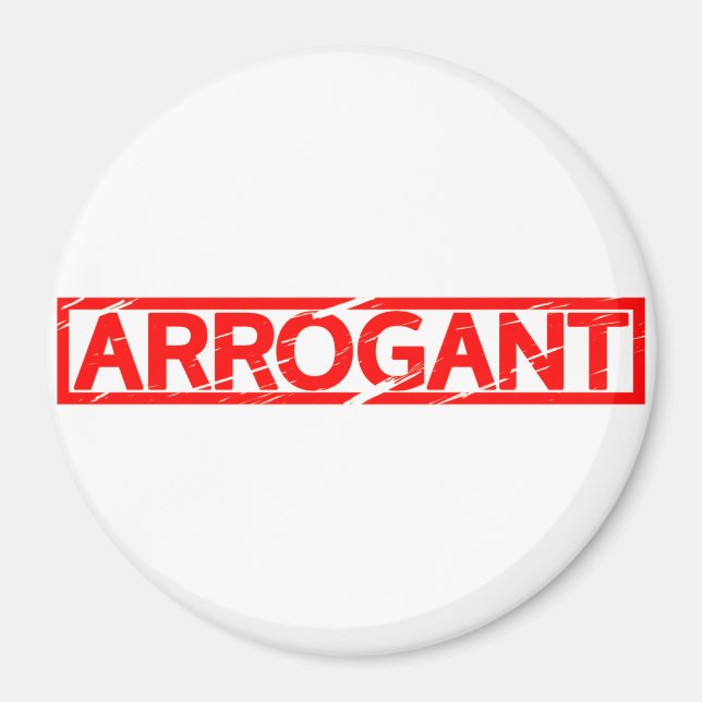 Arrogante Briefmarke Magnet (Vorne)
