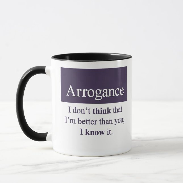 Arroganz Tasse (Links)