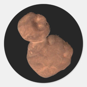 Arrokoth Kuiper Belt Object Runder Aufkleber