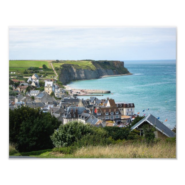 Arromanches, Normandie, Frankreich - Foto Print (Vorne)