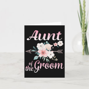 Arrow Blume glückliche Tante der Groombride Mann Karte
