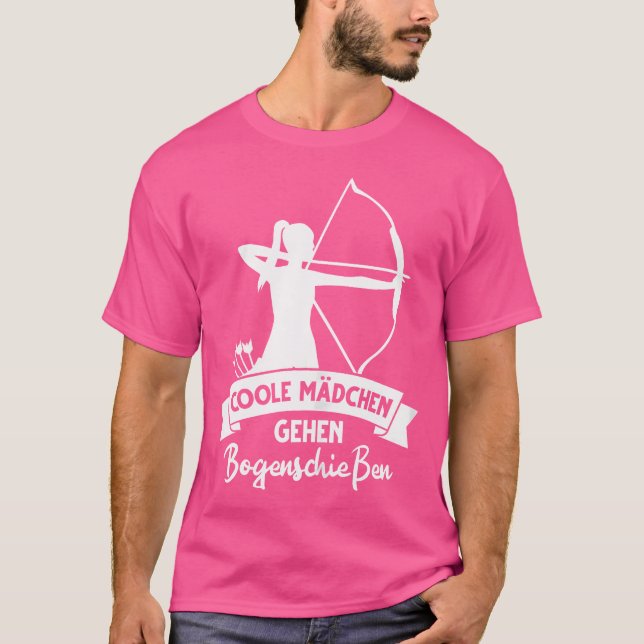 Arrow Bow Archery Cool Girls Walking Archery T-Shirt (Vorderseite)