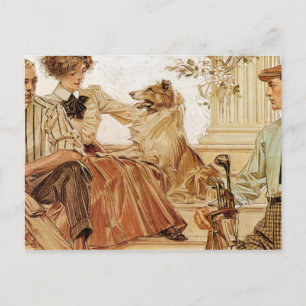 Arrow Collar Inserat, 1910 von Leyendecker Postkarte