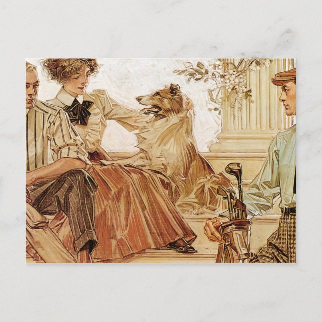 Arrow Collar Inserat, 1910 von Leyendecker Postkarte (Vorderseite)