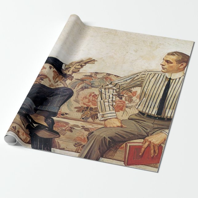 Arrow Collar Inserat, 1912 von Leyendecker Geschenkpapier (Ungerollt)