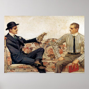 Arrow Collar Inserat, 1912 von Leyendecker Poster