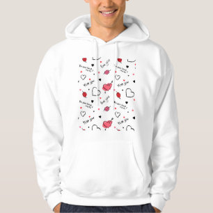 Arrow des Valentins Herz nahtlos Hoodie