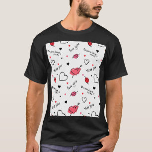 Arrow des Valentins Herz nahtlos T-Shirt