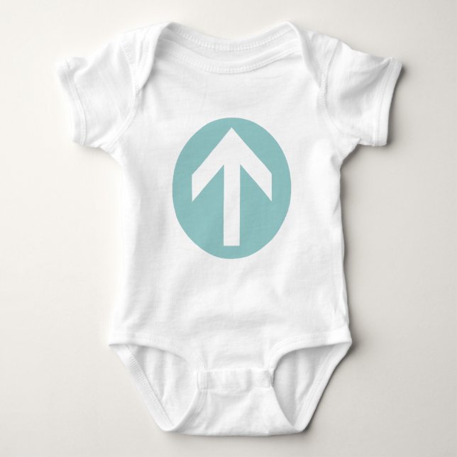 Arrow Disk Baby Strampler (Vorderseite)