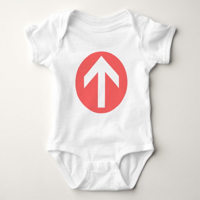 Arrow Disk Baby Strampler (Vorderseite)
