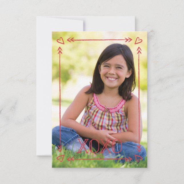 Arrow Frame Klasse Valentine - Cherry Einladung (Vorderseite)