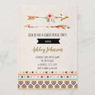 Arrow-Geschlecht offenbart Party Einladung