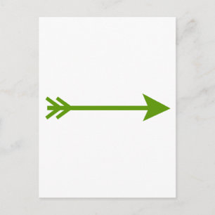 Arrow Green gerade die MUSEUM Zazzle Geschenke Postkarte