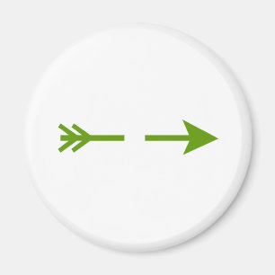 Arrow Green zerbrochen das MUSEUM Zazzle Geschenke Magnet