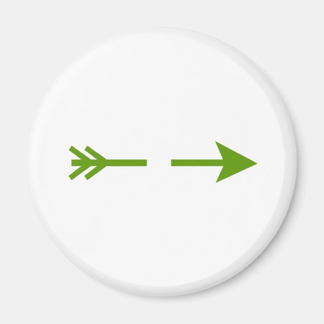 Arrow Green zerbrochen das MUSEUM Zazzle Geschenke Magnet (Vorne)