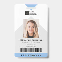 Arrow Medical Staff ID + Strichcode Vertikal