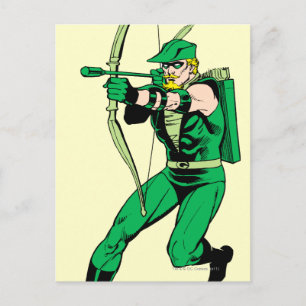 Arrow mit grüner Pfeil Postkarte