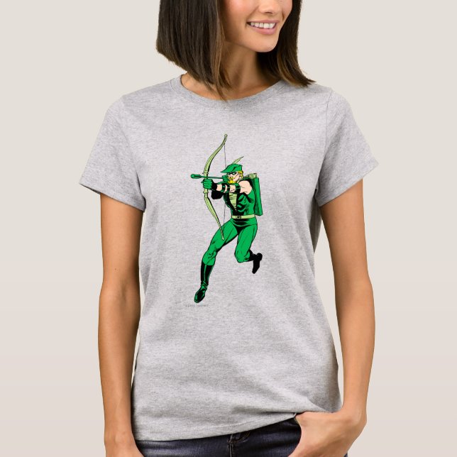 Arrow mit grüner Pfeil T-Shirt (Vorderseite)
