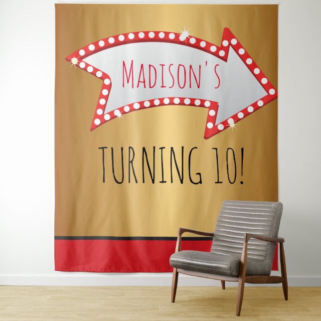 ARROW MOVIE MARQUEE CIRCUS Foto Op BACKDROP Wandteppich (Beispiel)