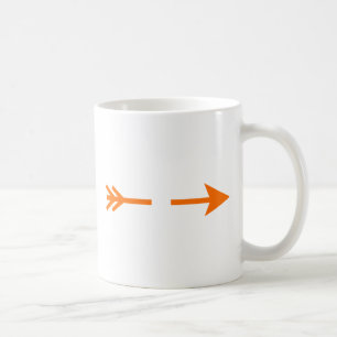 Arrow Orange zerbrochen MUSEUM Zazzle Geschenke Tasse