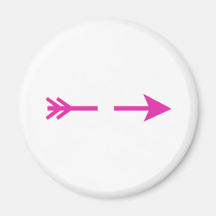 Arrow Pink gebrochen MUSEUM Zazzle Geschenke Magnet