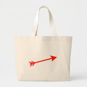Arrow Red 15deg The MUSEUM Zazzle Geschenke Jumbo Stoffbeutel