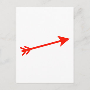 Arrow Red 15deg The MUSEUM Zazzle Geschenke Postkarte