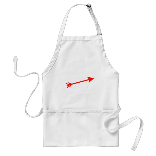 Arrow Red 15deg The MUSEUM Zazzle Geschenke Schürze (Vorne)